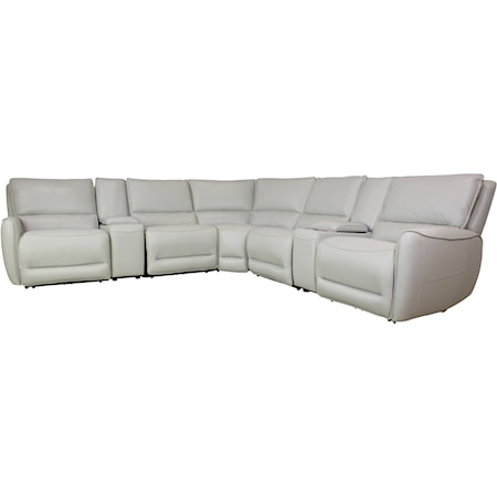 Seven-Piece Power Sectional