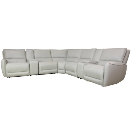 Seven-Piece Power Sectional