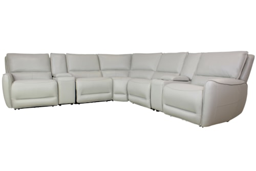 Seven-Piece Power Sectional
