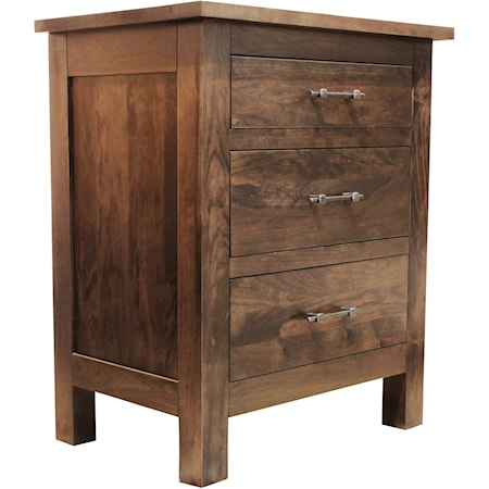 Three Drawer Nightstand