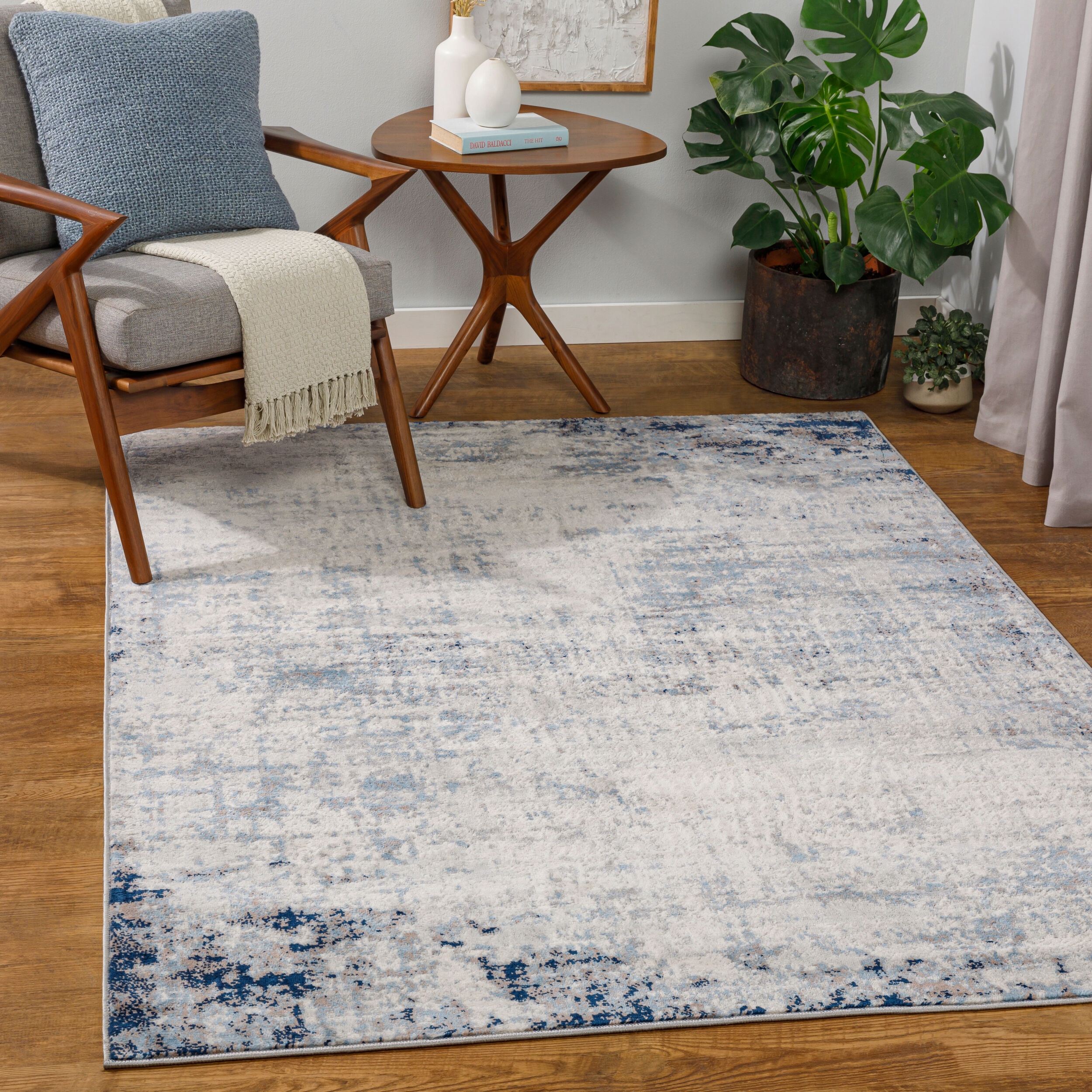 Surya Rugs Roma Navy, Light Blue 2'X2'11