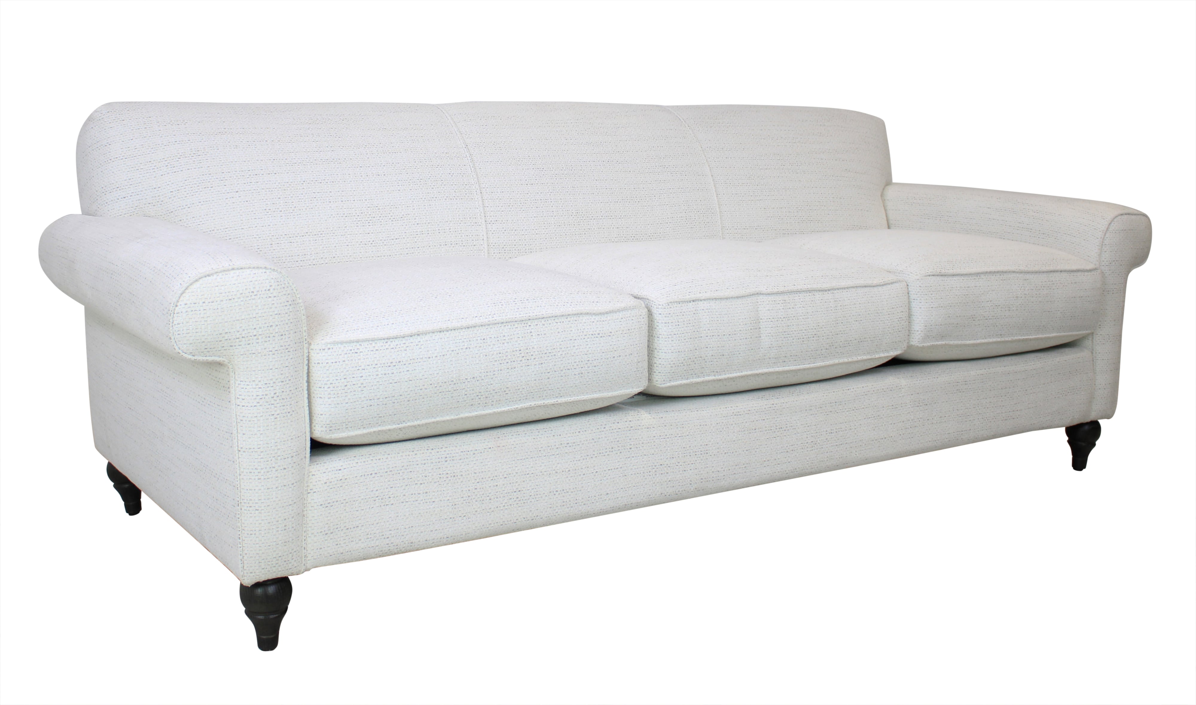 Sofa with Two Throw Pillows