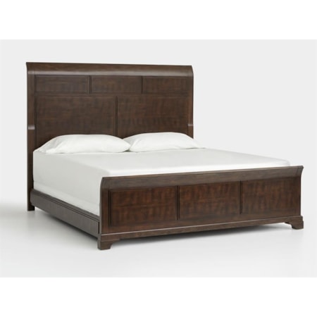 King Panel Sleigh Bed