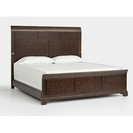 King Panel Sleigh Bed