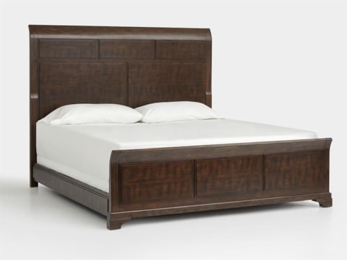 King Panel Sleigh Bed