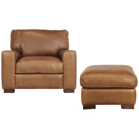 CHAIR & OTTOMAN
