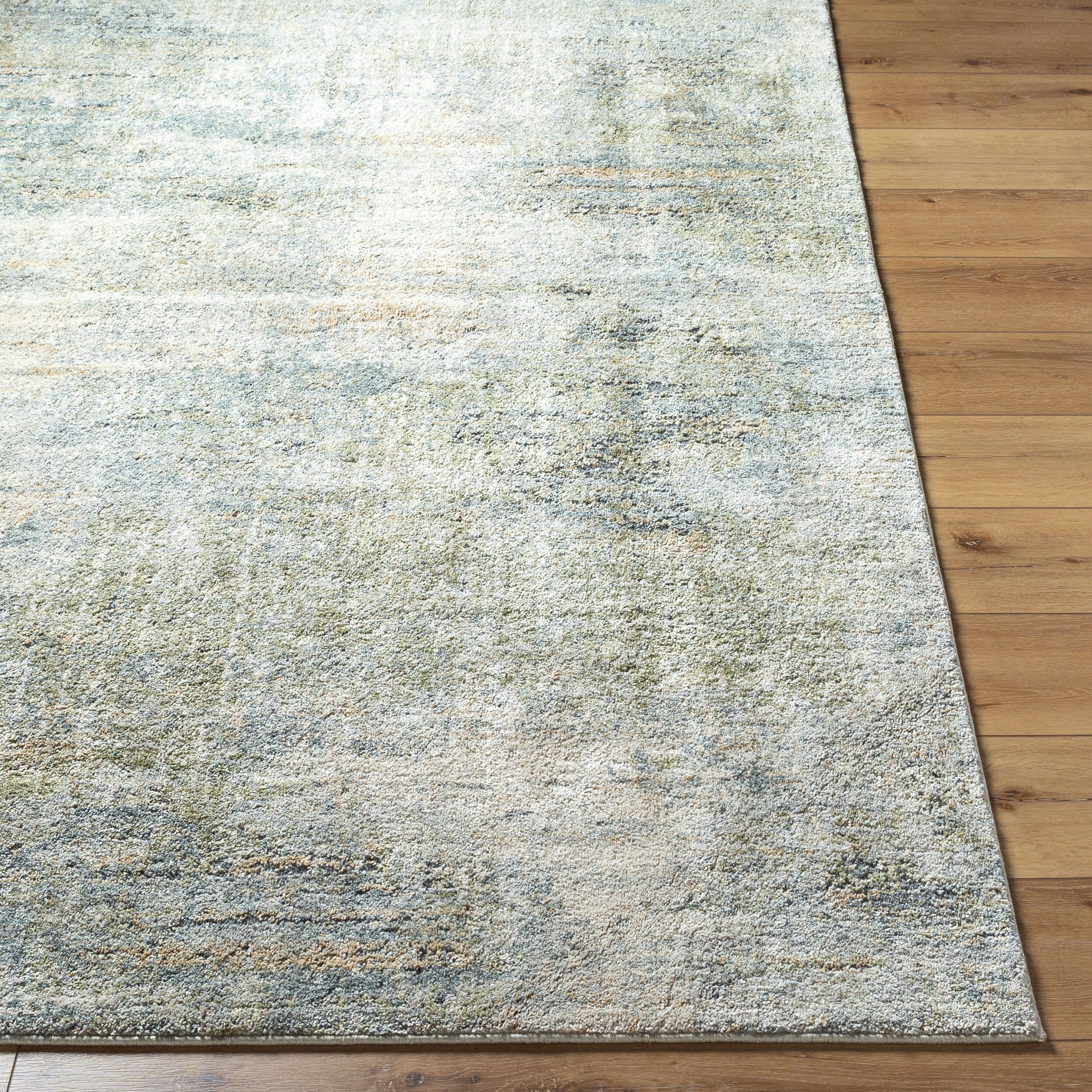 Beige,Gray, Deep Teal 9'2X12 RUG