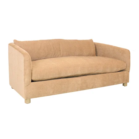 Contemporary 76" Bench Cushion Sofa with Cloud Cushion