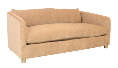 Contemporary 76" Bench Cushion Sofa with Cloud Cushion