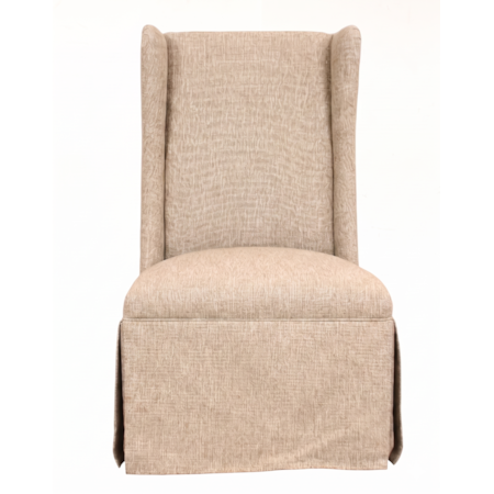 TALL BACK CASTERS DINING CHAIR