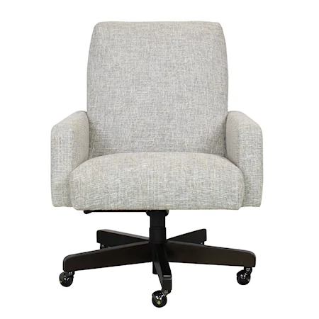 Transitional Upholstered Swivel Office Chair