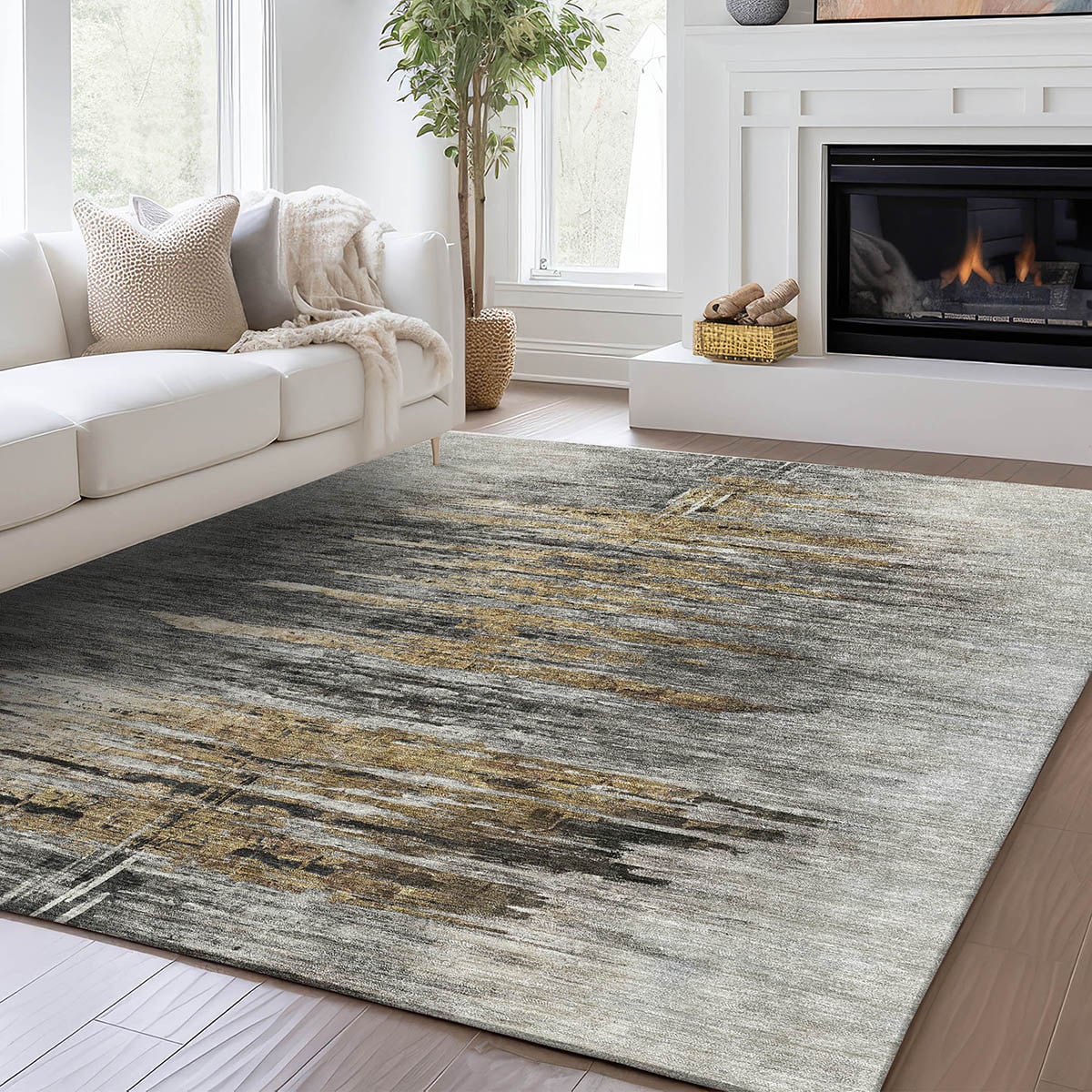 Trevi Gray 8x10 Rug