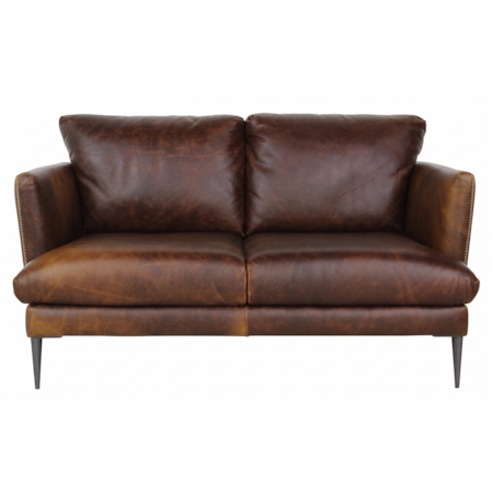 Italian Leather Loveseat