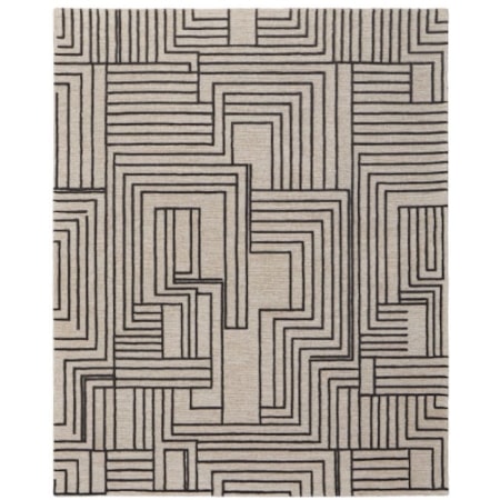 Beige Brown 8 x 10 Rug