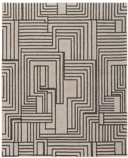 Beige Brown 8 x 10 Rug
