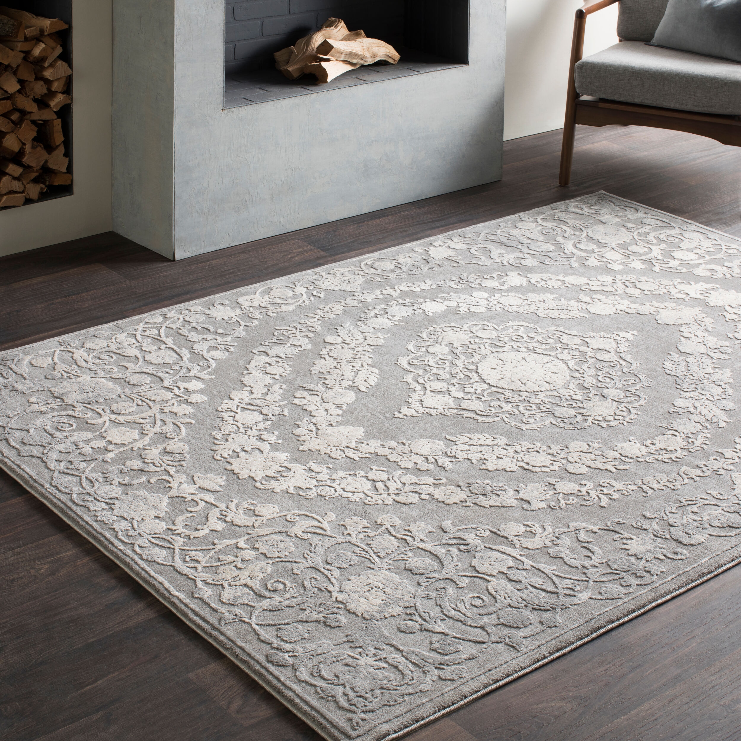 Charcoal, Beige 7'10"X10'3" RUG