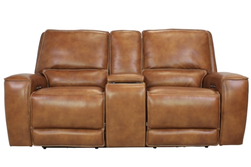 Power Loveseat with Console & Wireless Charging