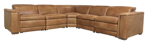 Five-Piece Leather Motion Sectional