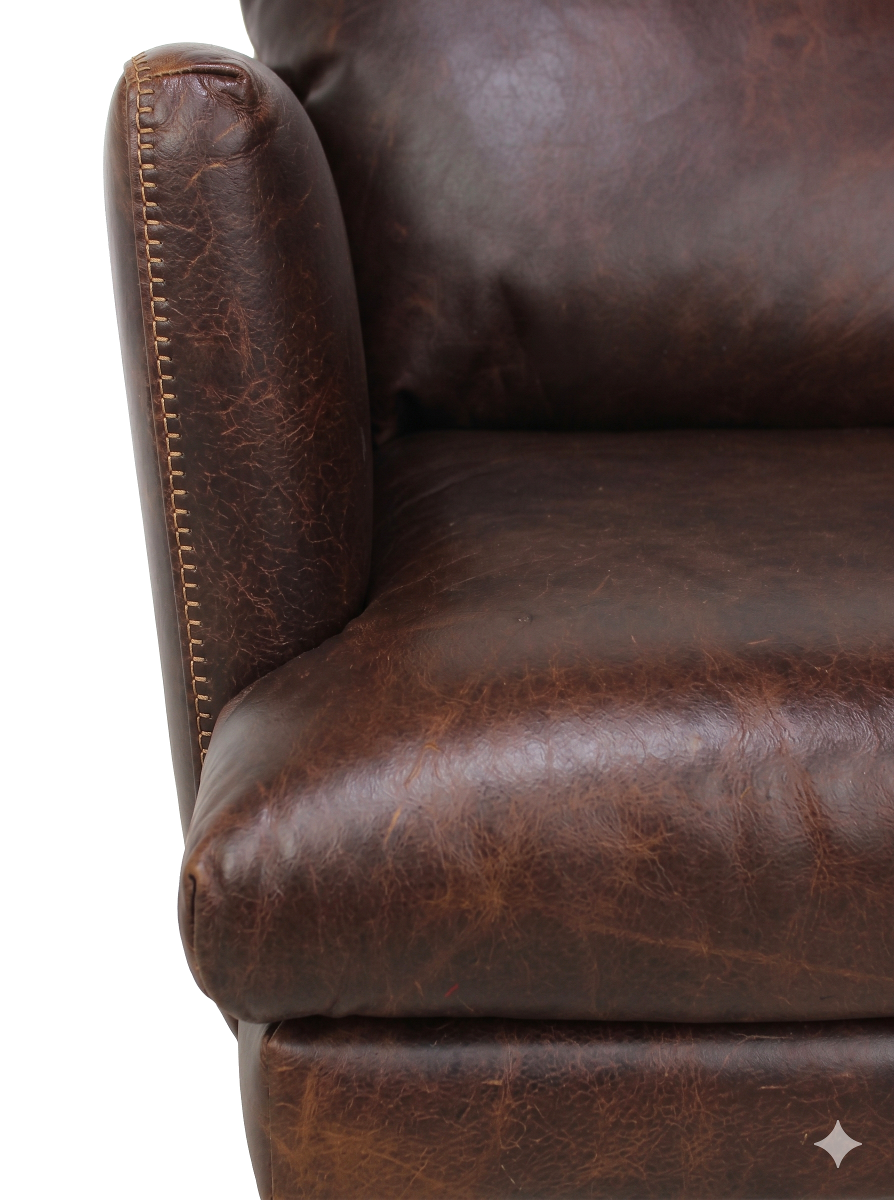 Italian Leather Loveseat