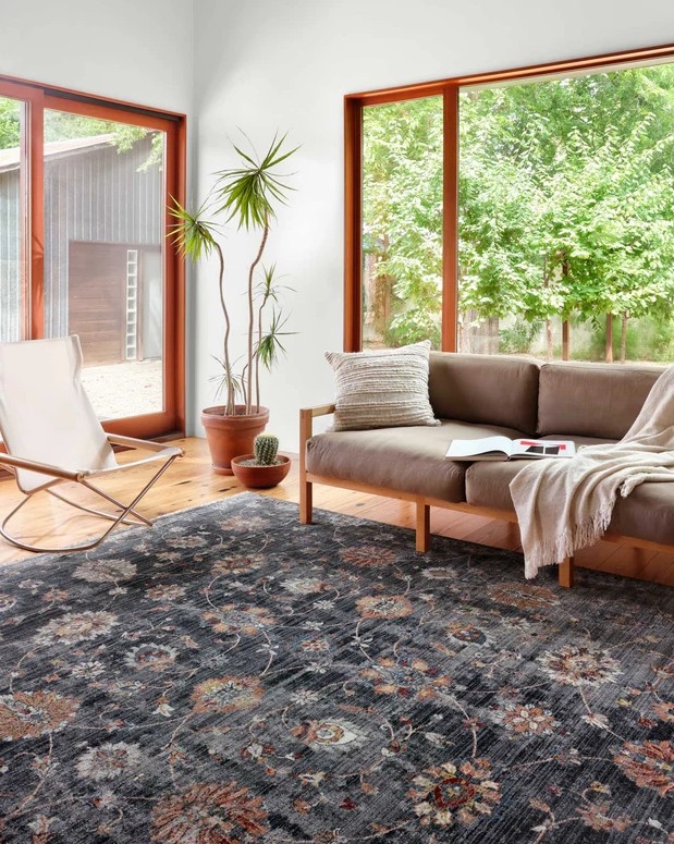 CHARCOAL MULTI 2'3X3'10 Rug