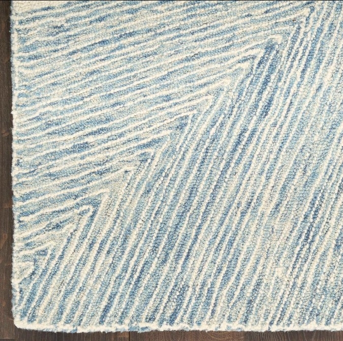 Ivory Blue 8'6"X11'6"RUG