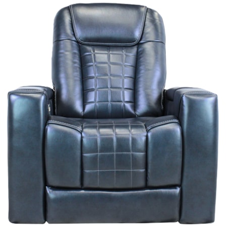 Blue Power Recliner