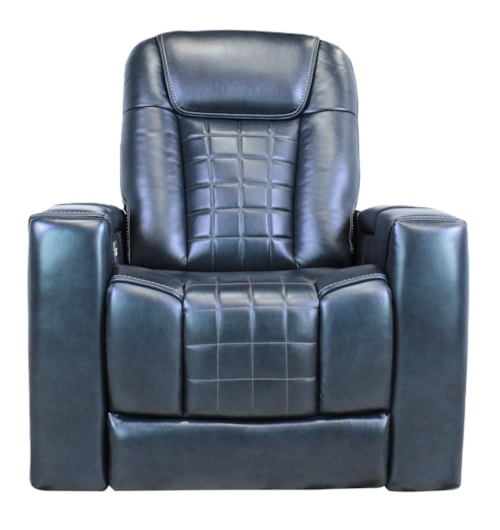 Blue Power Recliner
