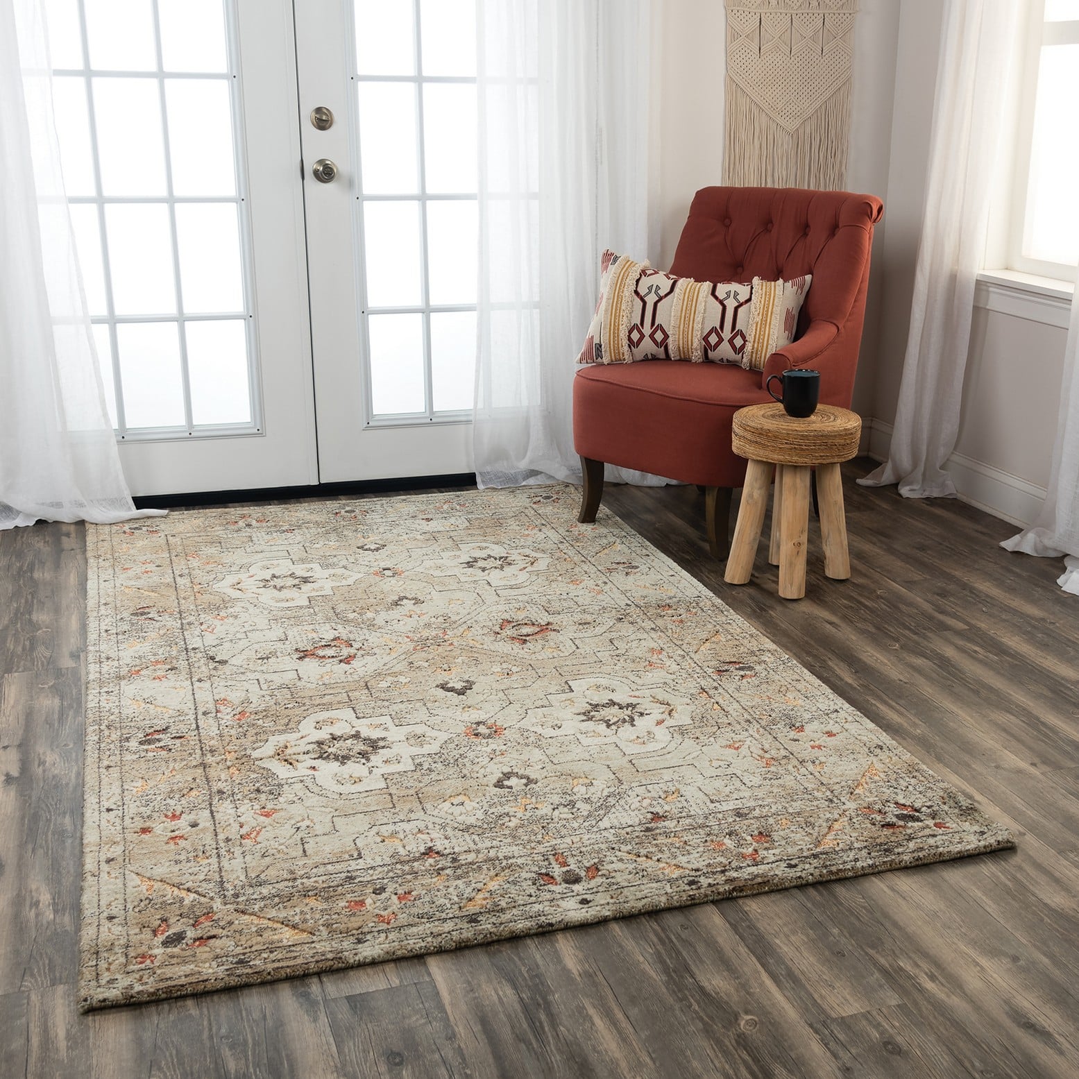 Beige Apricot 9 x 12 Rug