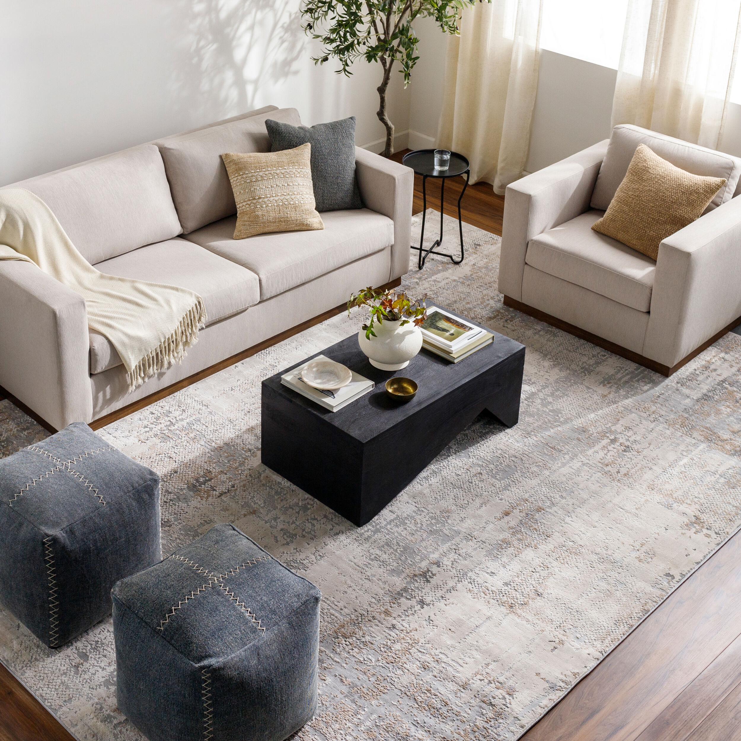 Light Gray, Taupe 7'10"X10'2" Rug