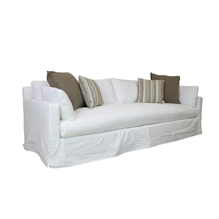 Slip Covered Bench Seat Sofa