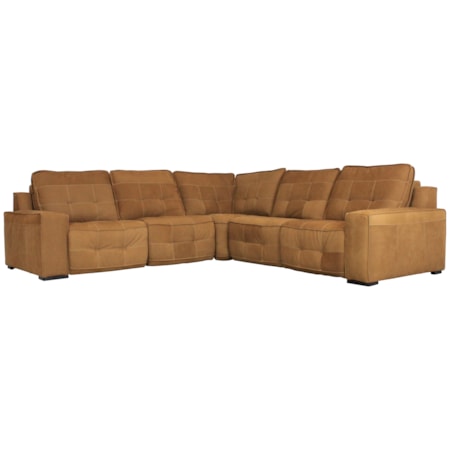 Nubuck Leather Sectional