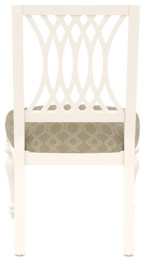 White Upholstered Farmhouse Side Chair