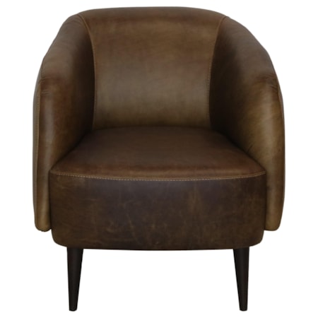 Italian Leather Accent Chair