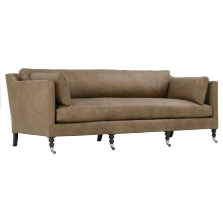 90" Leather Sofa