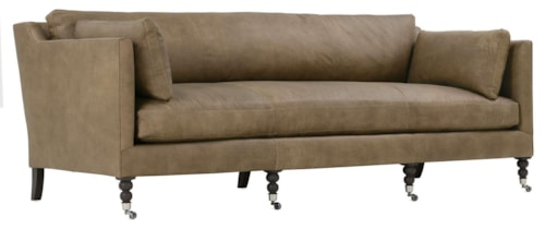 90" Leather Sofa