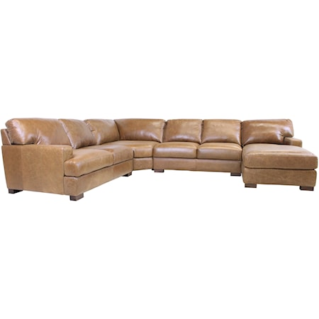 Italian Leather Sectional Sofa