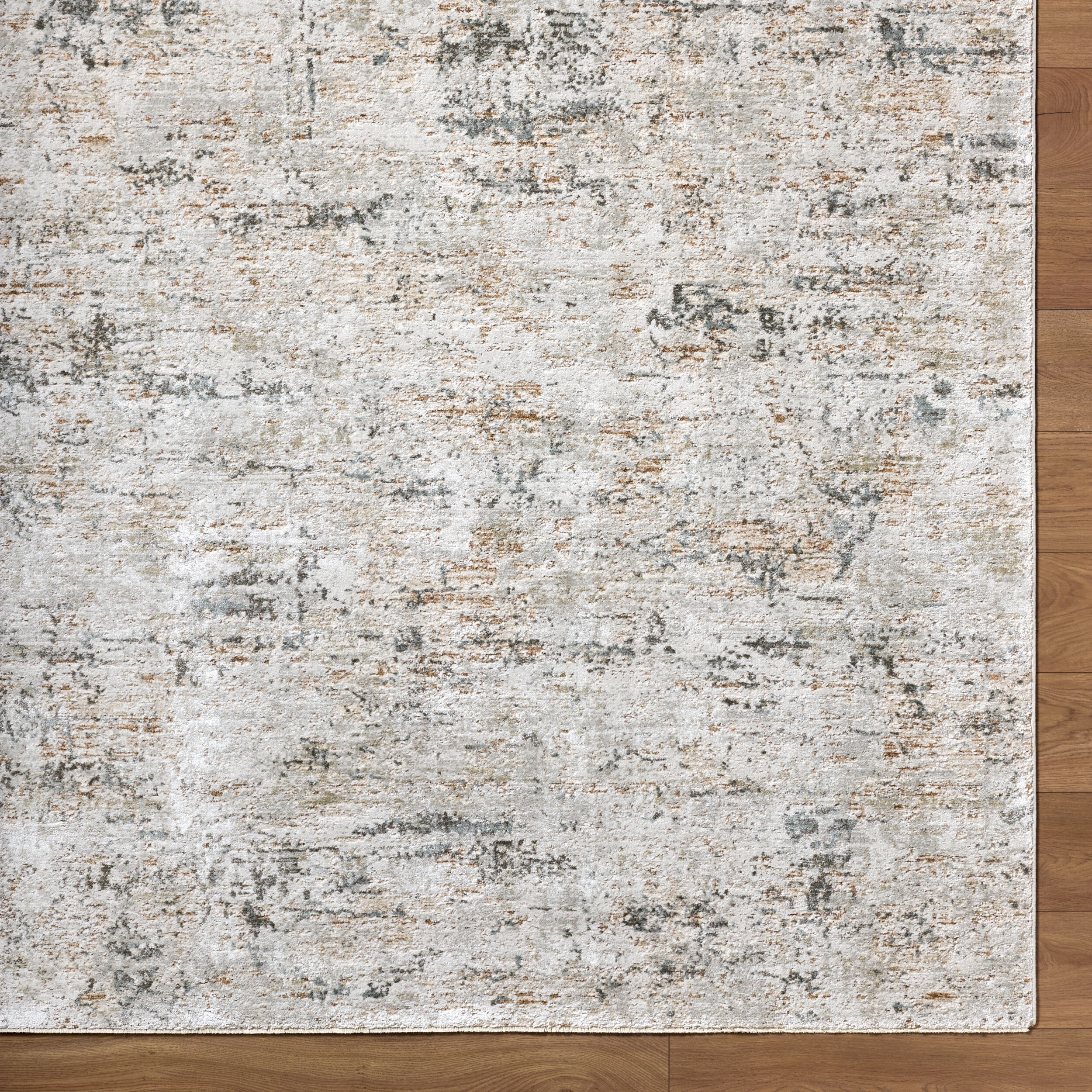 Cream,Gray,Brown 9x12'2" Rug