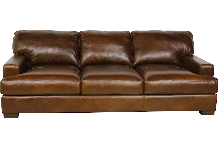 Giovanni Leather Gio Collection Italian Leather Sofa