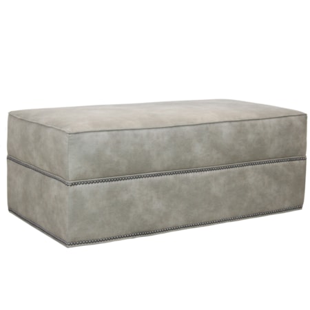 Ottoman with Nailheads