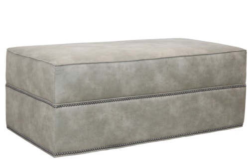 Ottoman with Nailheads