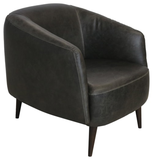 Italian Leather Accent Chair