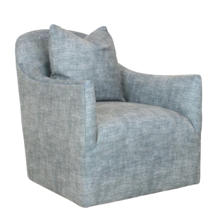 Swivel Slipcover Chair
