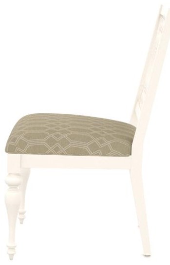 White Upholstered Farmhouse Side Chair