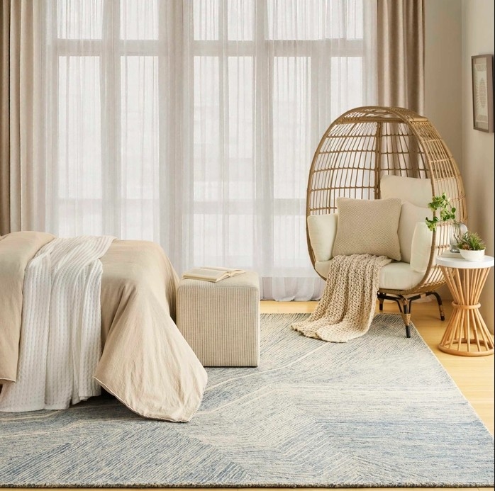 Ivory Blue 8'6"X11'6"RUG
