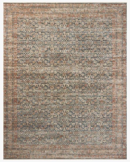 Blue Rust 4 x 8 Rug (Multiple Sizes Available)