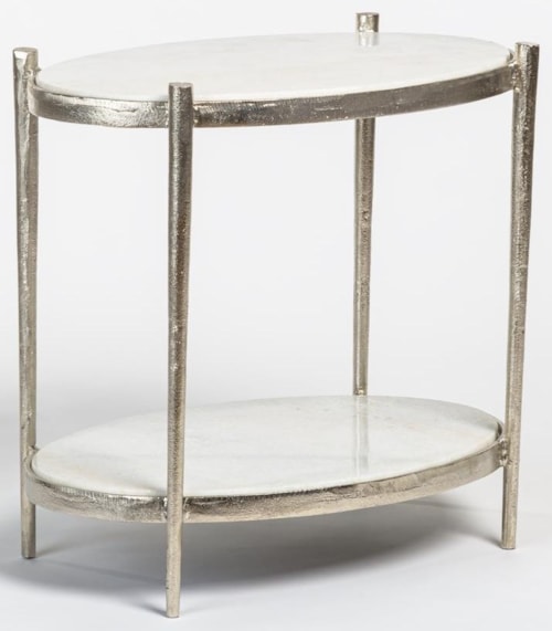 Marble Top End Table