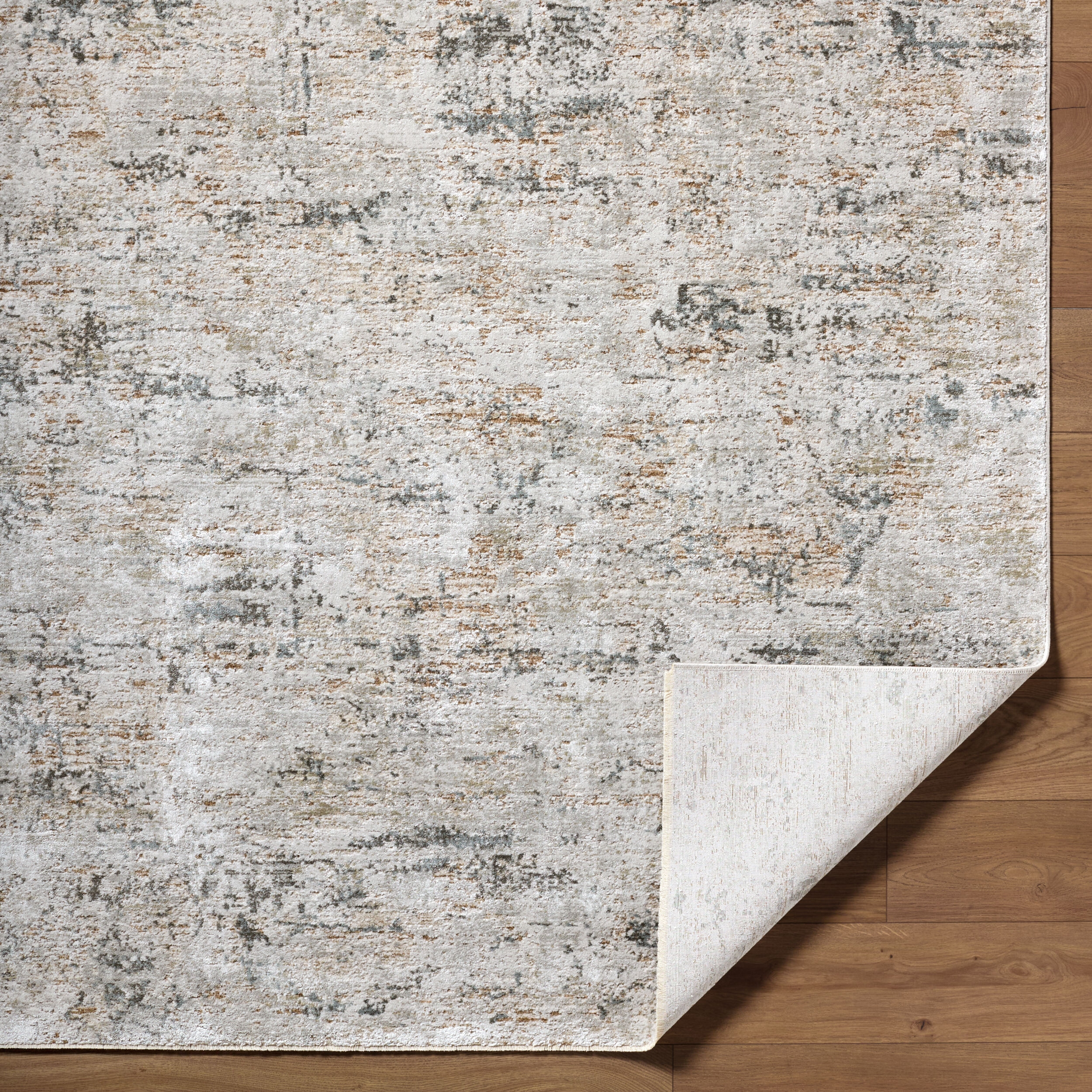 Cream,Gray,Brown 9x12'2" Rug