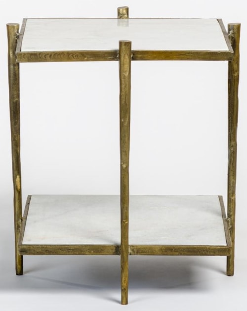 Marble Top End Table