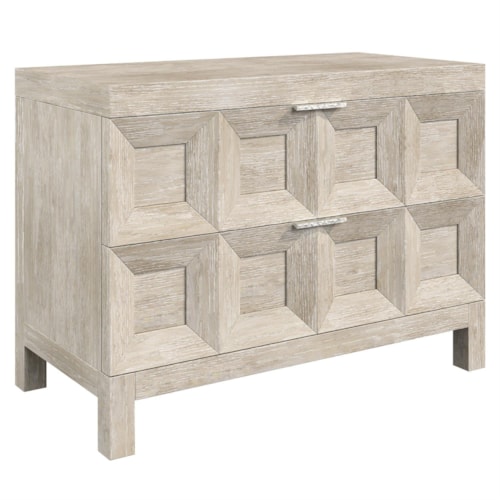 Contemporary Prado 2-Drawer Nightstand
