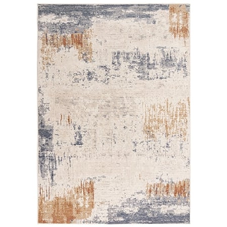 Beige Blue 9 x 12 Rug